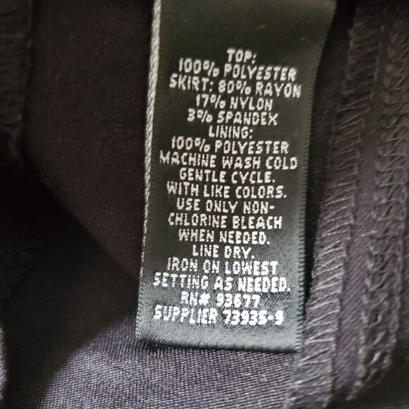 Nicole Miller Women's Leopard Print Top Black Bottom Cold Shoulder Dress Size 8 - Picture 7 of 13